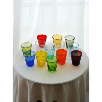 埃蘭迪爾手工小眾玻璃杯高顏值氣泡杯中古風果汁飲料杯ins冷水杯