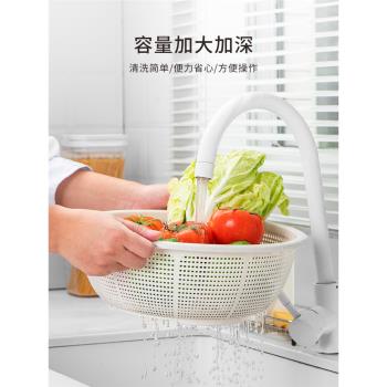 ASVEL瀝水籃 日本進口廚房洗菜盆水果蔬菜盤籃洗菜神器瀝水籃菜籃