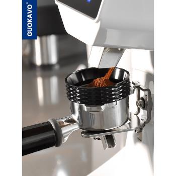GUOKAVO咖啡接粉環摩卡壺磁吸接粉器壓粉器布粉器磨豆機防飛粉