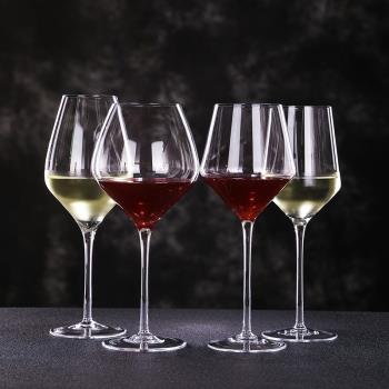 無鉛水晶波爾多勃艮第紅白葡萄酒杯紅酒杯家用歐式高腳杯雞尾酒杯