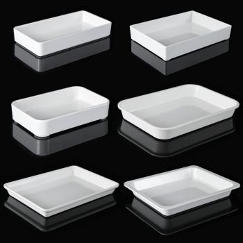 仿瓷長方形塑料展示鹵味熟食盤子