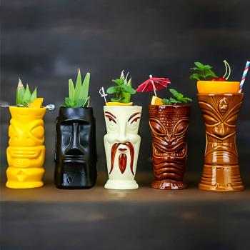 酒吧傳奇 提基雞尾酒杯 夏威夷tiki雞尾酒杯 tiki陶瓷杯 Tiki Mug