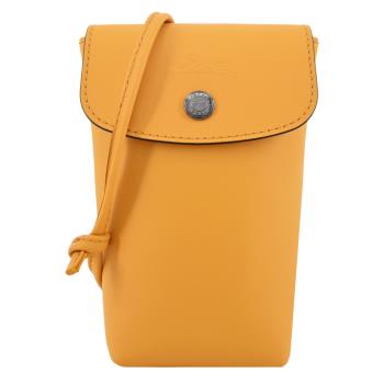 LONGCHAMP LE PLIAGE XTRA系列牛皮翻蓋手機斜揹包(杏黃)