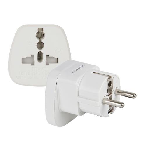 [TRAVELON]歐規旅行轉接頭(白)