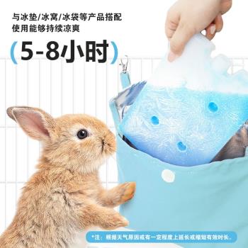 兔子降溫冰盒寵物倉鼠龍貓荷蘭豬冰晶冰袋冰床散熱板夏天消暑用品