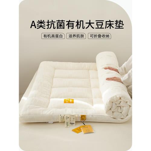 日式極簡風臥室華夫格榻榻米軟墊大豆蛋白親膚床褥全棉軟床墊子