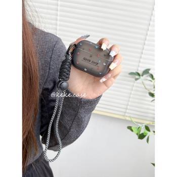 goodluck小愛心airpodspro2保護套蘋果藍牙耳機殼2代磨砂白色3代矽膠pro可愛女生1代套全包防摔新款小清新軟1