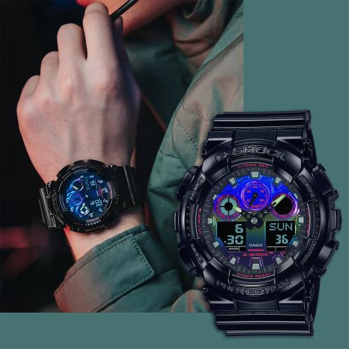 CASIO G SHOCK AI GA 100RGB 1A