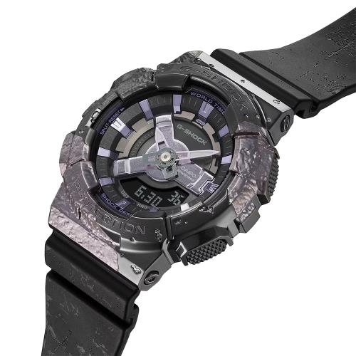 CASIO 卡西歐G-SHOCK 40 週年探險家之石系列雙顯手錶-紫晶(GM-S114GEM