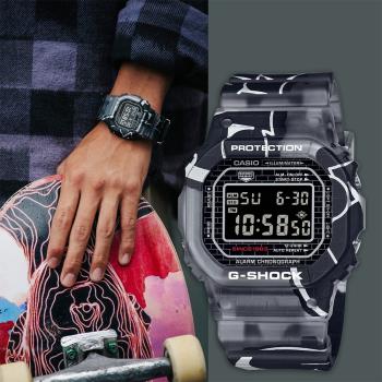 CASIO 卡西歐 G-SHOCK 原創塗鴉藝術手錶(DW-5000SS-1)