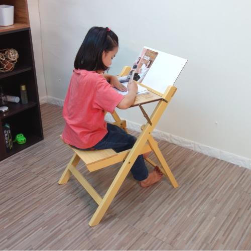 【好傢俱】實木免組裝書桌椅/學生椅/補習椅