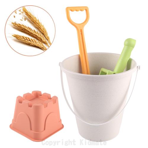 《 KIDMATE 》環保麥稈沙灘城堡12件組(沙灘玩具)