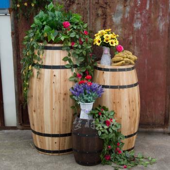 特價原木色啤酒桶 裝飾橡木桶木制質紅酒桶酒吧婚慶攝影道具酒桶