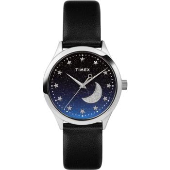 【TIMEX】天美時 風格系列 32 毫米 星空手錶 (暗夜藍x黑TXTW2V49200)