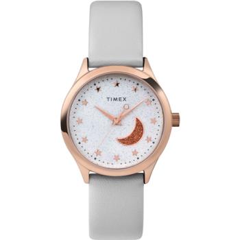 【TIMEX】天美時 風格系列 32 毫米 星空手錶 (雪白x灰TXTW2V49400)