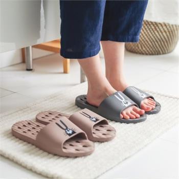 韓國進口皮特浴室拖鞋PVC漏水卡通居家鞋舒服拖鞋浴室防滑拖鞋