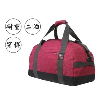 【YESON 永生】休閒旅行袋/手提袋/行李袋(M)-黑色/橘色
