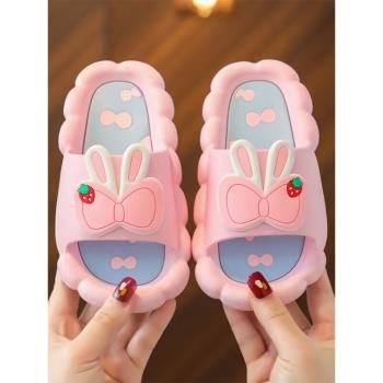 女童兒童拖鞋女士女孩夏季2023新款小孩子室內家居防滑寶寶涼拖鞋