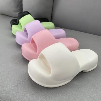 厚底簡約室內防滑eva踩屎感拖鞋