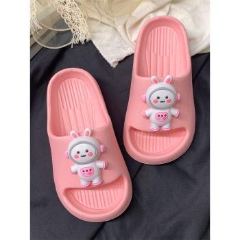 可愛時尚粉色控輕eva兒童涼拖鞋