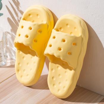 新款高級感eva拖鞋室內家居家用厚底踩屎感防滑軟底涼拖鞋女夏季