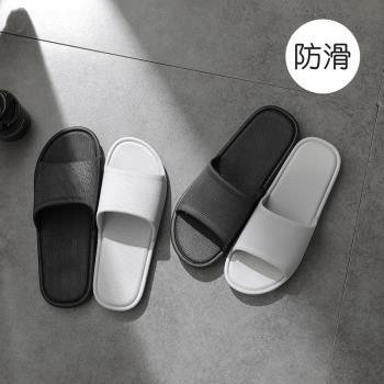 日式家居拖鞋男夏季室內浴室洗澡防滑防滑情侶家用塑膠軟底涼拖鞋