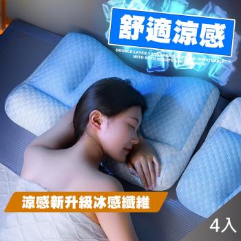 QIDINA 涼感舒適反牽引水洗枕冰涼枕-A*4