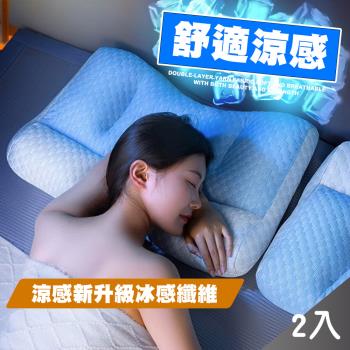 QIDINA 涼感舒適反牽引水洗枕冰涼枕-A*2