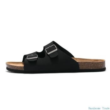 Mens Fashion Cork Slippers男軟木拖鞋Man slides Beach Sandals