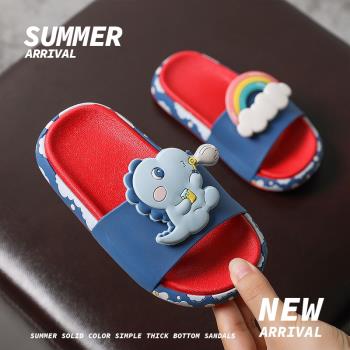 寶寶兒童涼拖鞋夏季男童室內家用防滑軟底親子卡通可愛女小中大童