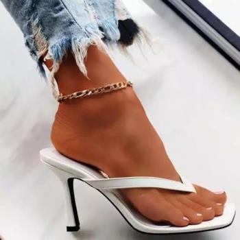 2021 women high heel slippers big size 43 sandals高跟女拖鞋