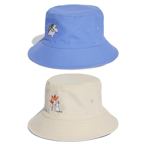 Adidas 漁夫帽 雙面戴 嚕嚕米 聯名款 藍 米白【運動世界】IC5282
