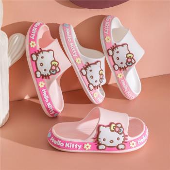 三麗鷗凱蒂貓兒童可愛夏季涼拖鞋