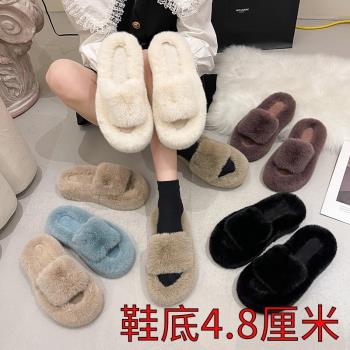 slippers women household cotton slippers big size 42家居拖鞋