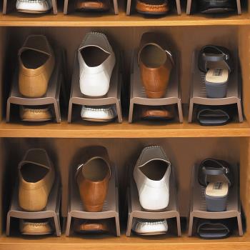 日本進口收納鞋架雙層鞋托架宿舍神器鞋柜整理放鞋子拖鞋收納架