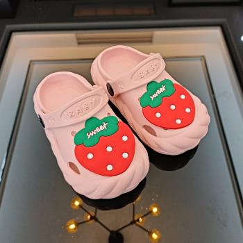 可愛夏公主室內家用包頭兒童拖鞋