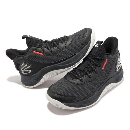 Under Armour 籃球鞋Curry 3Z7 男鞋黑灰子系列緩衝運動鞋UA