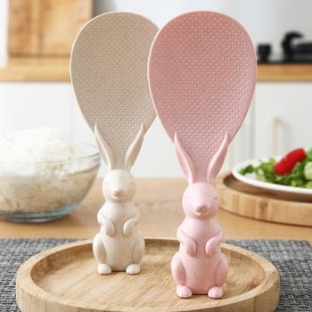 打飯飯瓢不粘米飯勺子家用創意兔子可愛電飯煲鍋飯鏟盛飯鏟子飯勺