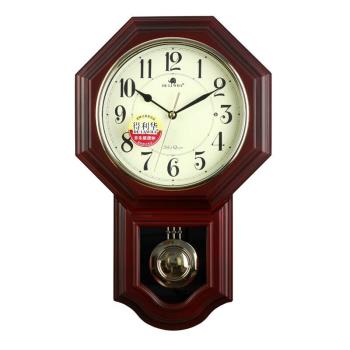 金鐘寶中式復古八卦掛鐘老式整點報時鐘表家用歐式擺鐘客廳石英鐘