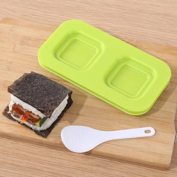 米漢堡飯團模具創意三明治飯團模具三角方形圓形壽司模便當盒模具