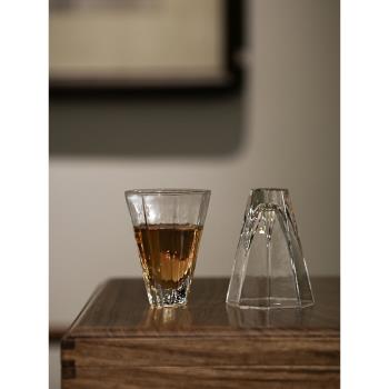 一九茶舍透明玻璃茶杯泡茶日式手工玻璃杯功夫茶具杯子小號水晶杯