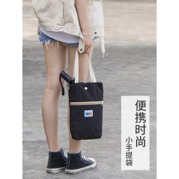 防水水杯袋子手提袋簡約時尚大容量雨傘保溫杯燜燒杯保護套斜挎包