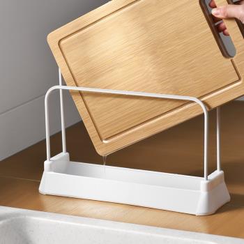 日本LEC砧板架廚房家用案板架面板菜板放置架可瀝水臺面收納架子