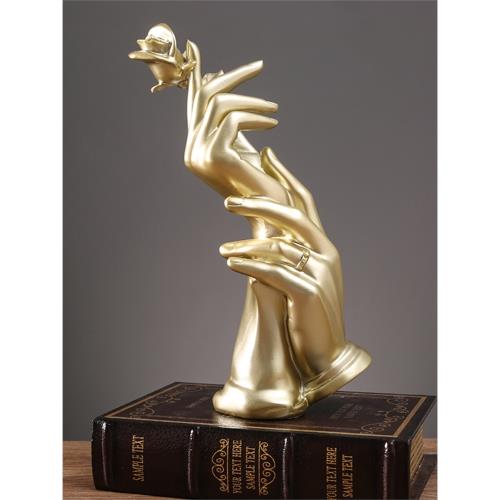 藝術輕奢客廳小擺件辦公室電視柜酒柜玄關石膏雕像小眾家居裝飾品