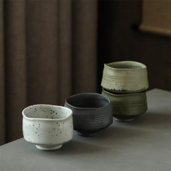 景德鎮陶瓷茶具復古白綠黑水手捏