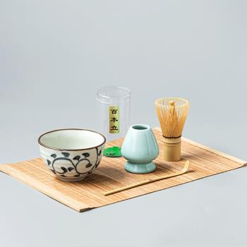 竹茶筅宋代點茶茶具套裝日式抹茶刷烘焙攪拌刷茶筅立抹茶碗百本立