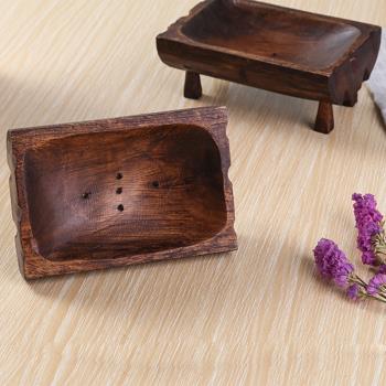泰國手工實木質輕奢個性香皂盒