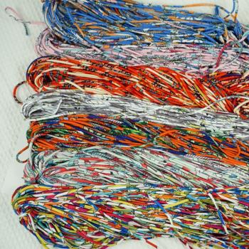 DIY手工皮具箱包配件包包掛飾絲巾 裝飾繩H家彩色織帶 每碼價格