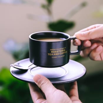 意式濃縮下午茶杯歐美式小咖啡杯帶碟勺套裝 精致Espresso陶瓷杯