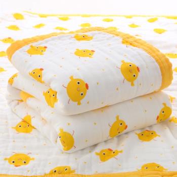 六層泡泡紗純棉紗布蓋毯空調被夏涼被成人兒童大尺寸1.5*2米